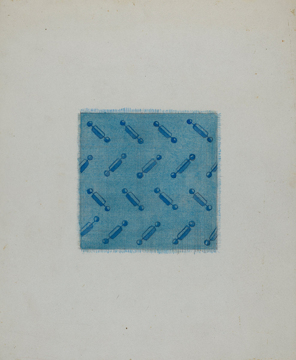 Sample of Calico by Genevieve Sherlock (American, active c. 1935), 16X12"(A3)Poster Print