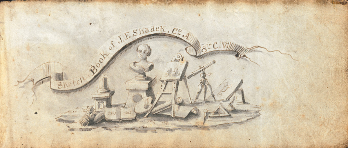 J.E. Shadek Sketchbook by J.E. Shadek (American, active 19th century), 16X12"(A3)Poster Print