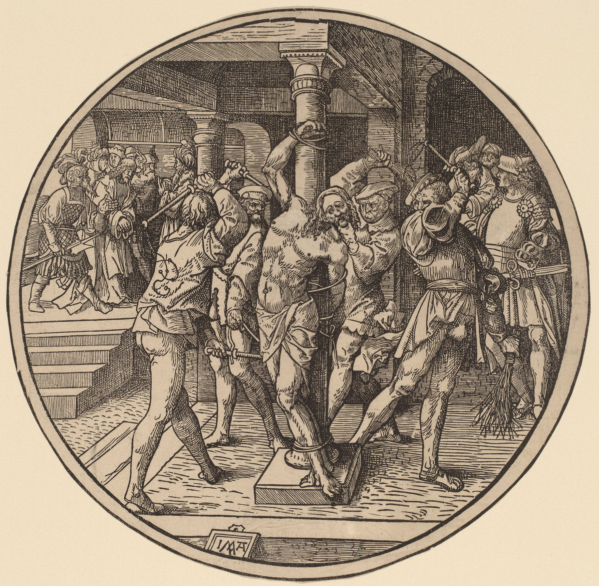 The Flagellation by Jacob Cornelisz van Oostsanen (Netherlandish, 1470 or before - 1533), 16X12"(A3)Poster Print