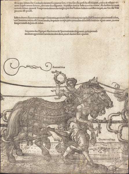 The Triumphal Chariot of Maximilian I (The Great Triumphal Car) [plate 4 of 8] by Albrecht Dürer (German, 1471 - 1528), 16X12"(A3)Poster Print