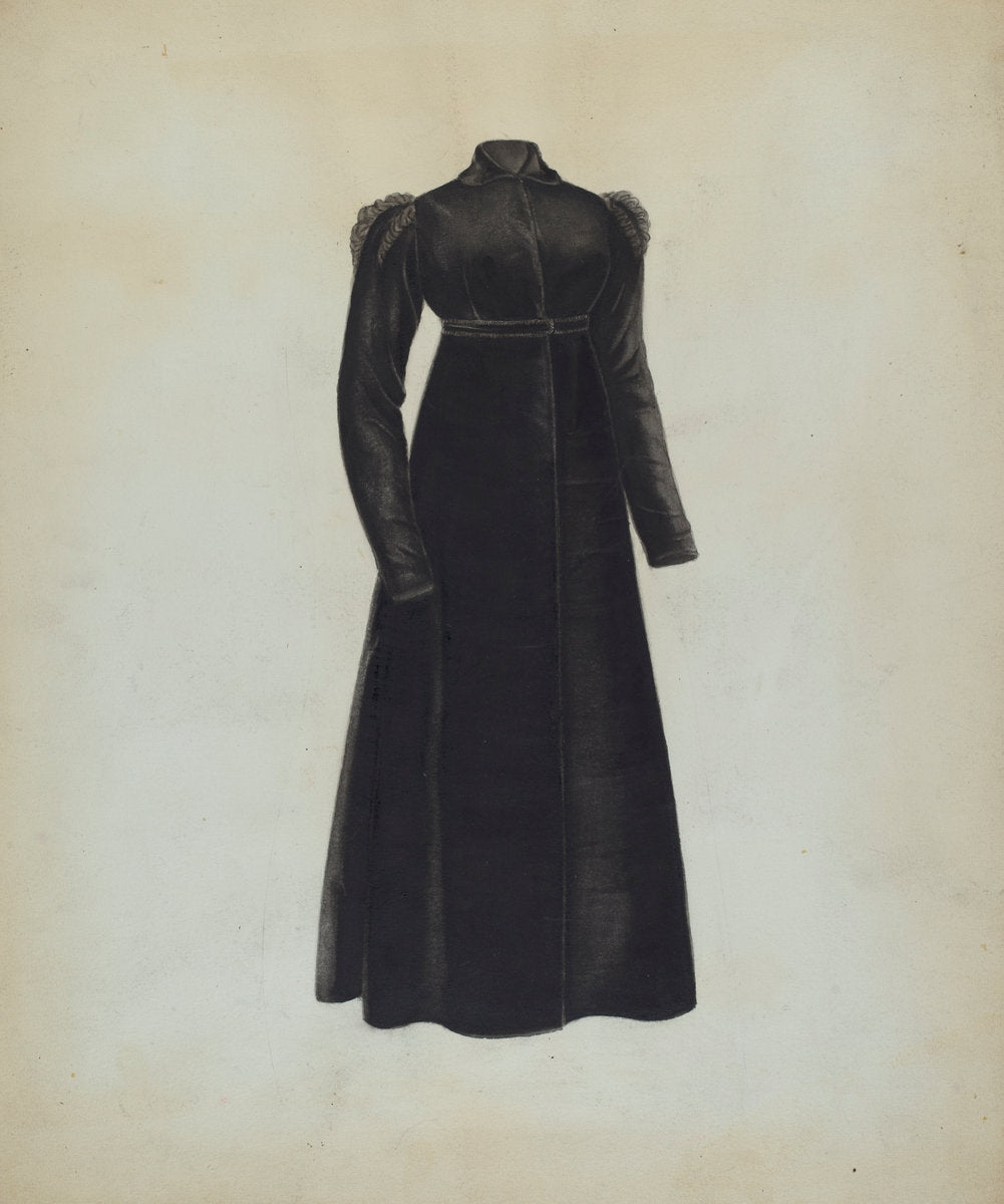 Woman's Coat by Mina Greene (American, active c. 1935), 16X12"(A3)Poster Print