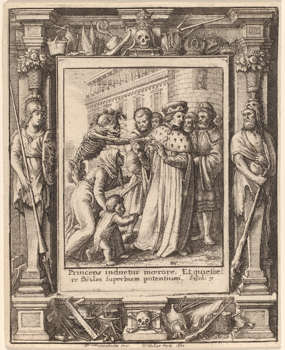 Duke by Wenceslaus Hollar after Hans Holbein the Younger after Abraham van Diepenbeeck (Bohemian, 1607 - 1677), 16X12"(A3)Poster Print