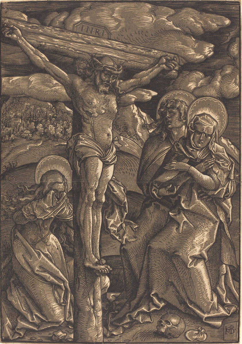 The Crucifixion by Hans Baldung Grien (German, 1484/1485 - 1545), 16X12"(A3)Poster Print