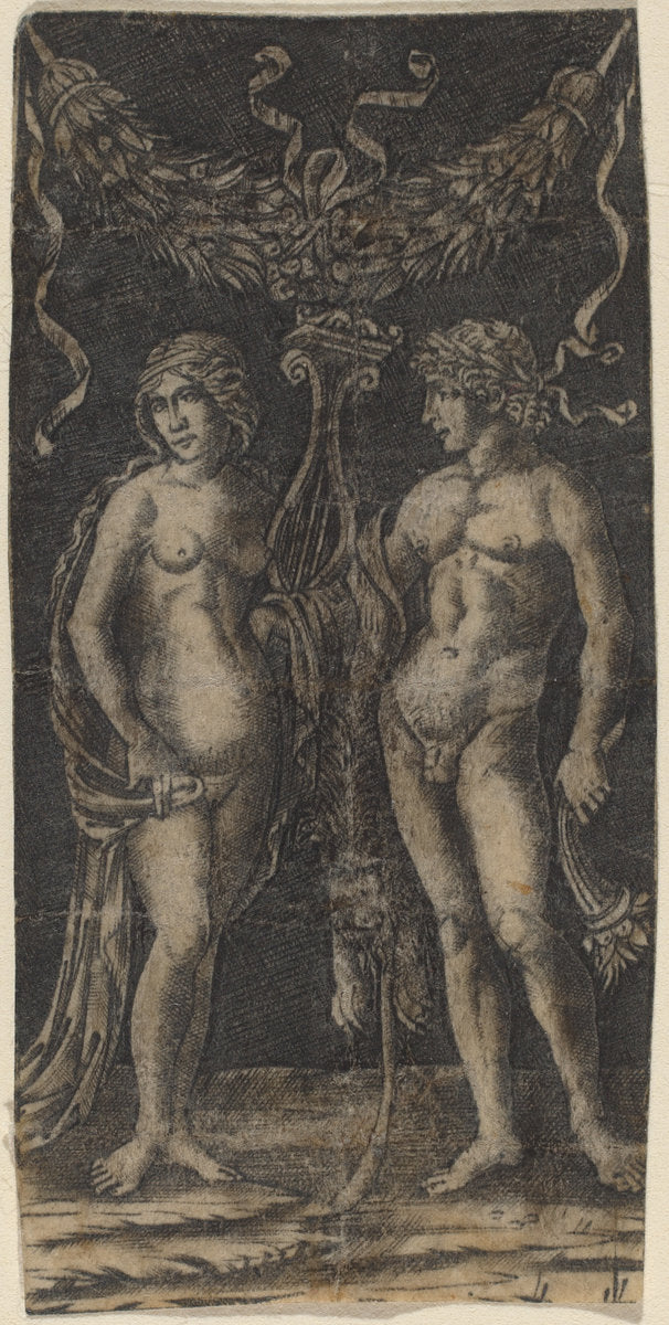 Hercules and Deianira by Francesco Francia or Peregrino da Cesena (Italian, c. 1447 - 1517), 16X12"(A3)Poster Print