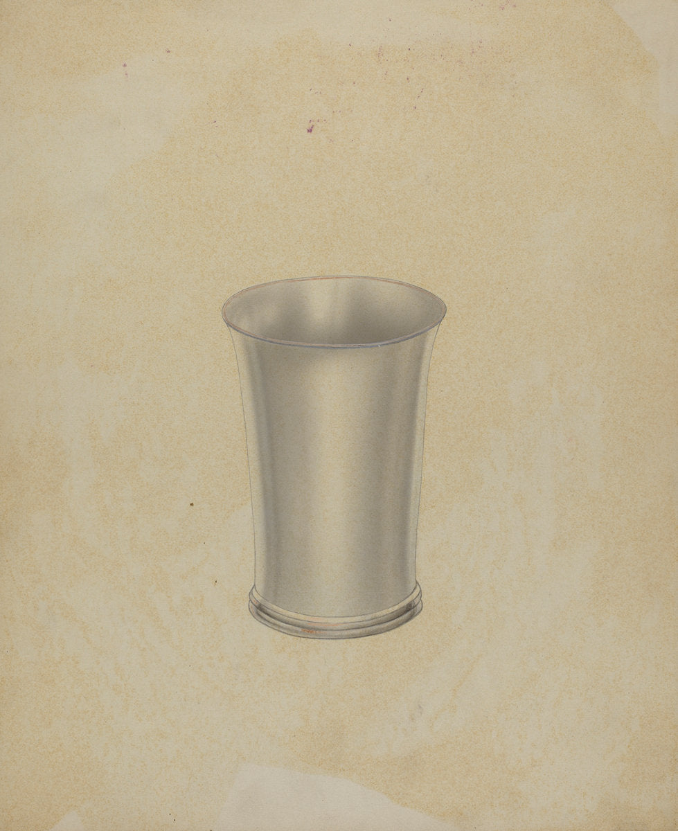 Pewter Drinking Cup by Winslow Rich (American, active c. 1935), 16X12"(A3)Poster Print
