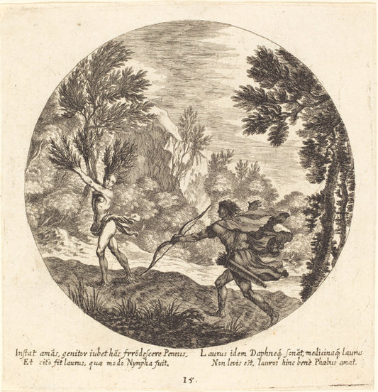 Daphne Turning to a Laurel by Georg Andreas Wolfgang, the Elder (German, 1631 - 1716), 16X12"(A3)Poster Print