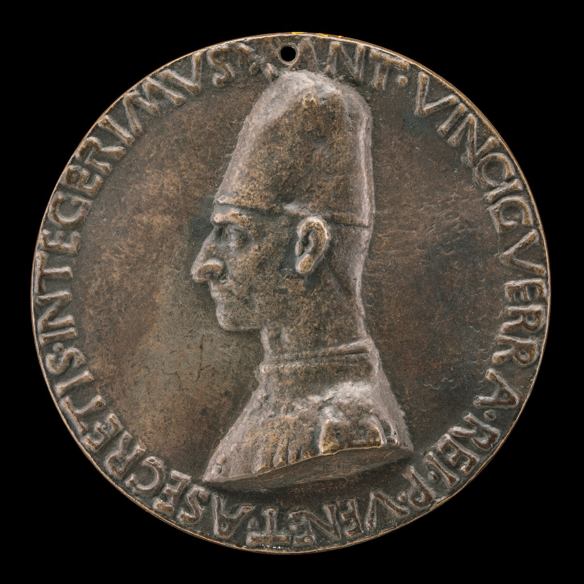 Antonio Vinciguerra, 1468-1502, Poet, Secretary to the Republic of Venice [obverse] by Sperandio (Italian, c. 1425/1428  - c. 1504), 16X12"(A3)Poster Print