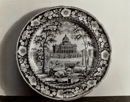 Plate - "Boston State House" by Helmut Hiatt (American, active c. 1935), 16X12"(A3)Poster Print