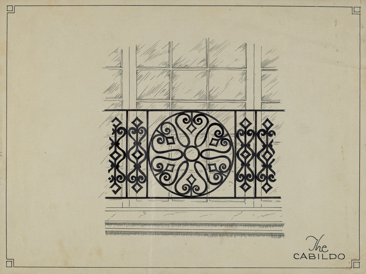 Window Grille by Ray Price (American, active c. 1935), 16X12"(A3)Poster Print