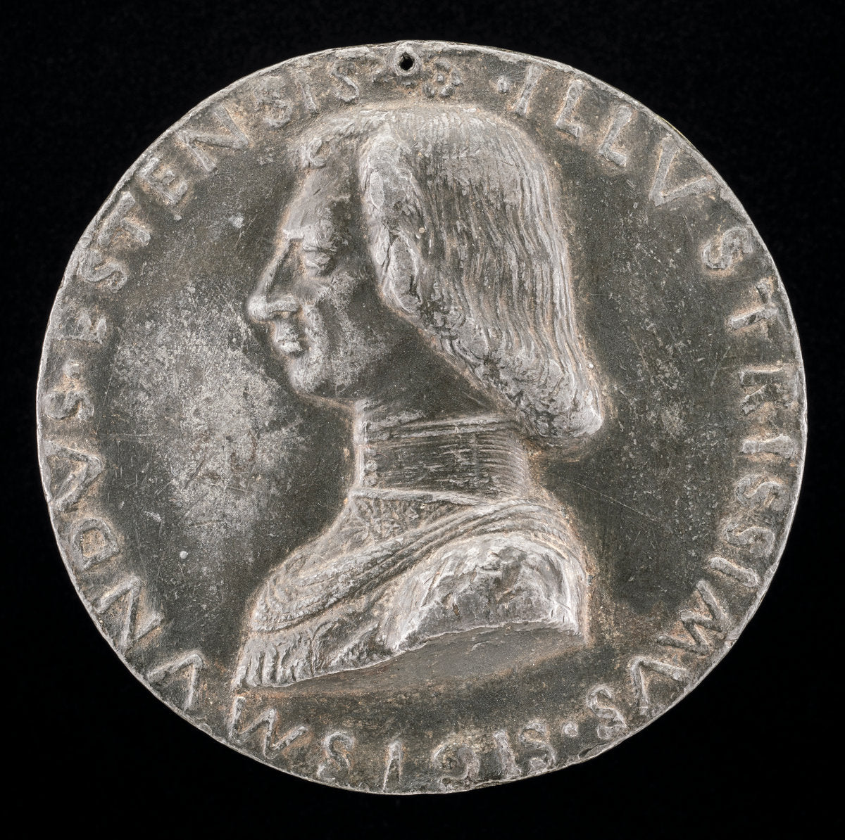 Sigismondo d'Este, 1433-1507, Son of Niccolo III d'Este [obverse] by Sperandio (Italian, c. 1425/1428  - c. 1504), 16X12"(A3)Poster Print