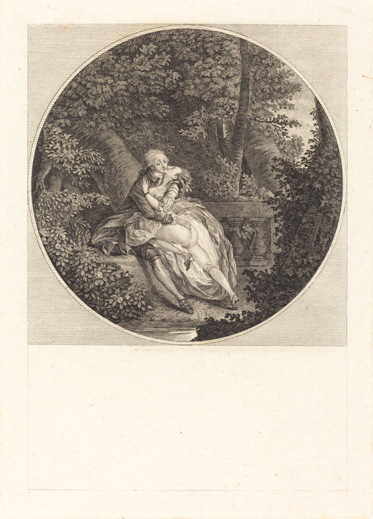 etching and engraving by after Niclas Lafrensen II (The Green Plot), 16X12"(A3)Poster Print