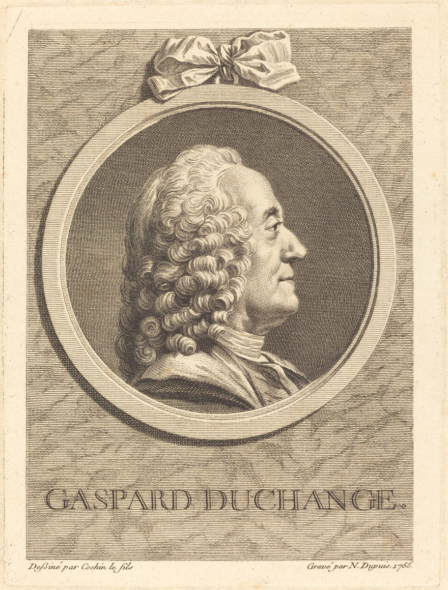Gaspard Duchange by Nicolas-Gabriel Dupuis after Charles-Nicolas Cochin II (French, 1698 - 1771), 16X12"(A3)Poster Print
