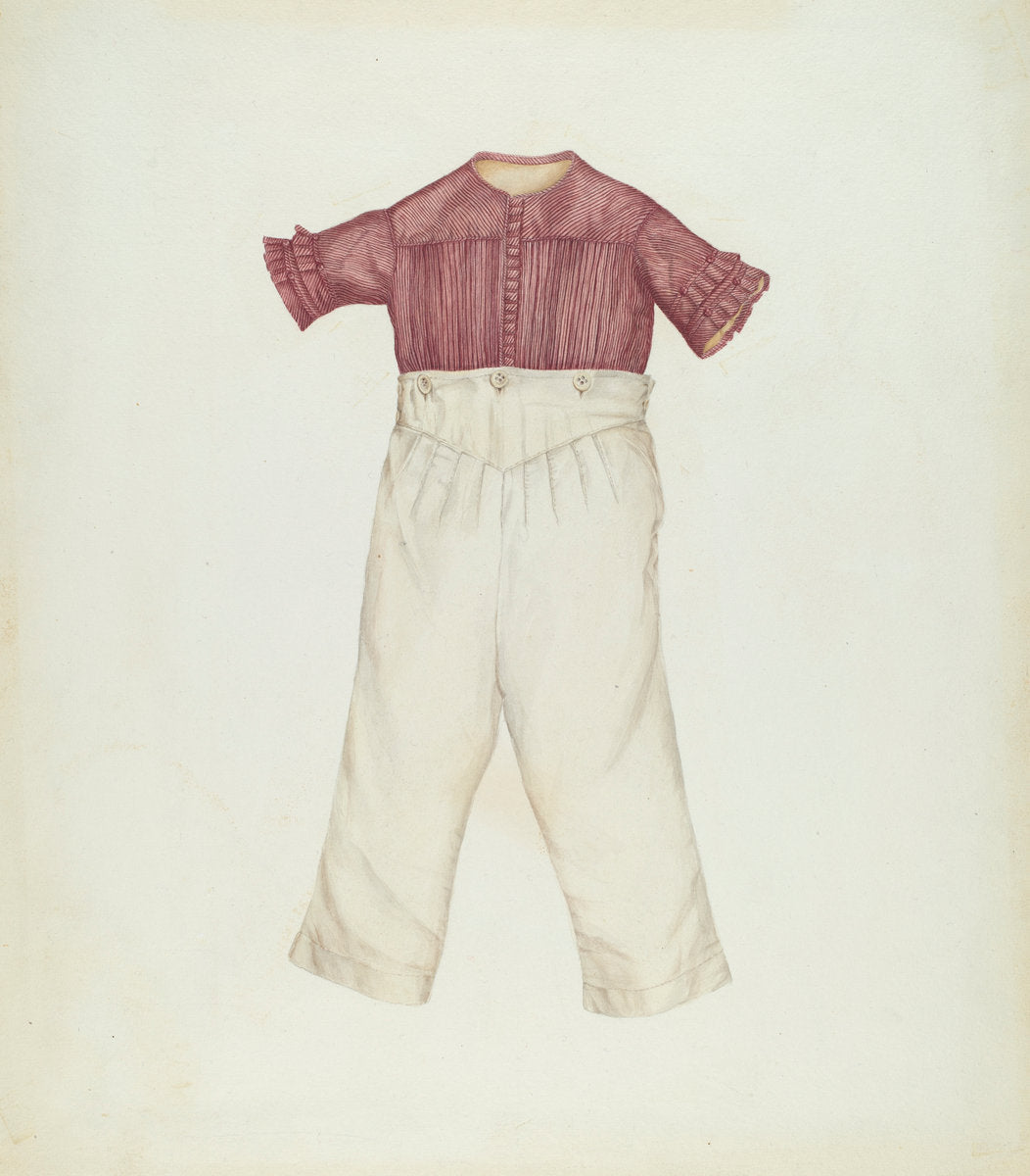 Boy's Suit by Dorothea Mierisch (American, active c. 1935), 16X12"(A3)Poster Print