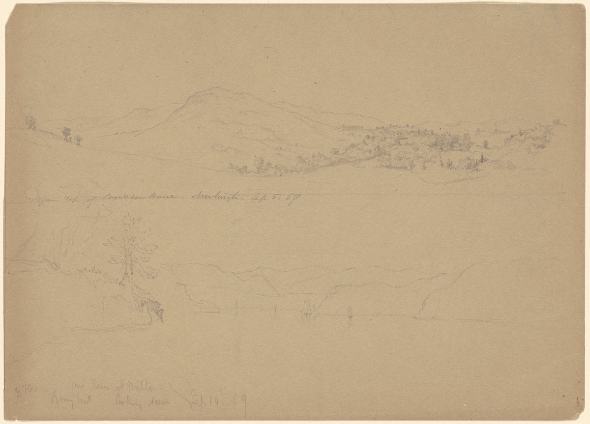 Landscapes by Daniel Huntington (American, 1816 - 1906), 16X12"(A3)Poster Print