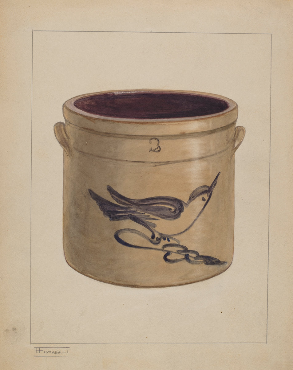 Crock by Frank Fumagalli (American, active c. 1935), 16X12"(A3)Poster Print
