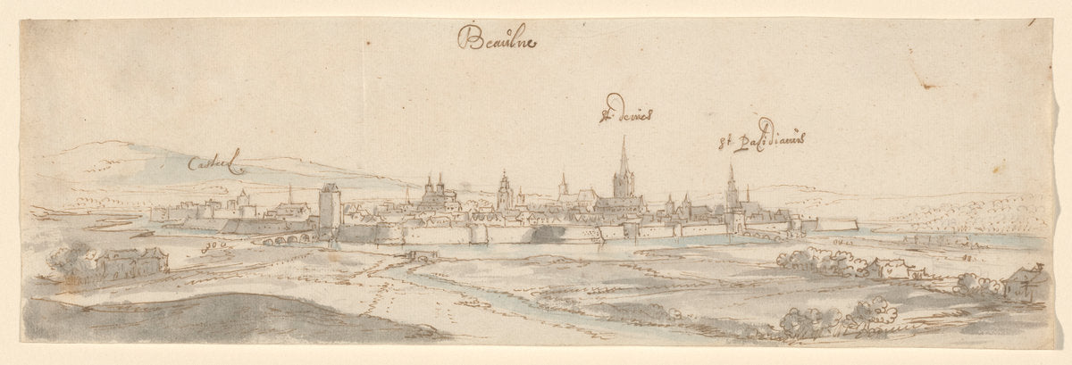 Beaulne (Beaune) by Jan Peeters I (Dutch, 1624 - c. 1677), 16X12"(A3)Poster Print