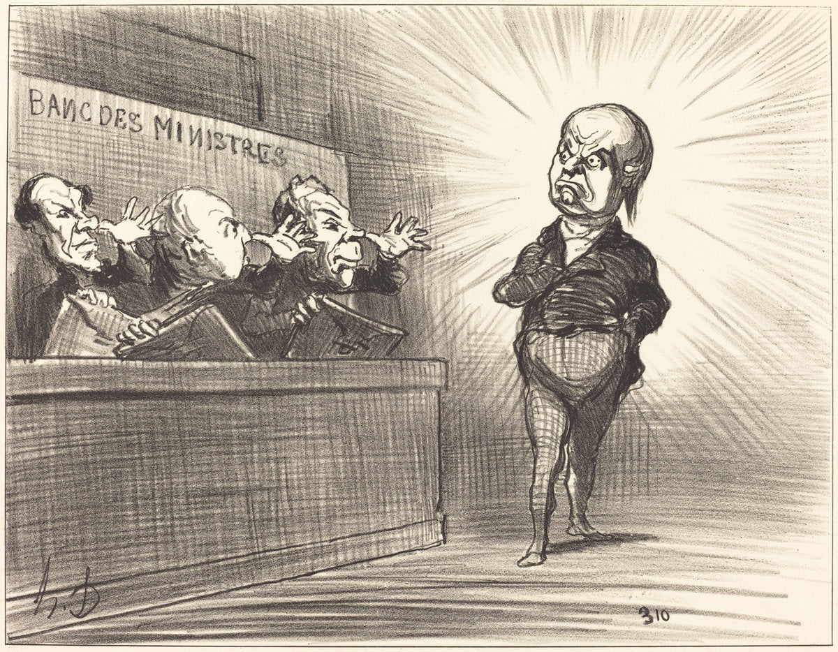 Ce n'est pas encore cette fois-ci... by Honoré Daumier (French, 1808 - 1879), 16X12"(A3)Poster Print
