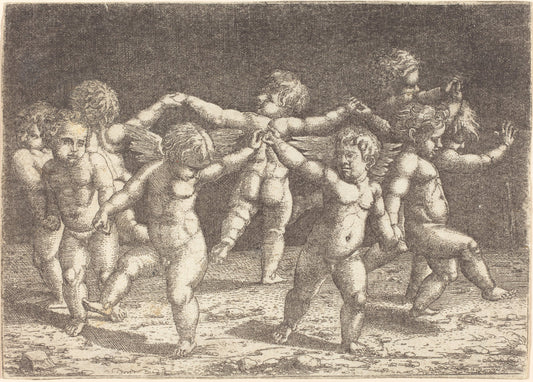Dance of the Gods of Love by Sebald Beham (German, 1500 - 1550), 16X12"(A3)Poster Print