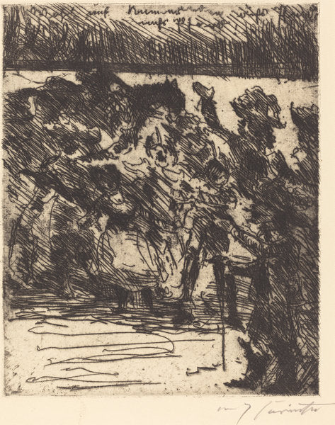 Wohl auf, kameraden, aufs pferd, aufs pferd! Ins feld, in die freiheit gezogen! ("Come on comrades, to horse, to horse! To action, freedom beckons us") by Lovis Corinth (German, 1858 - 1925), 16X12"(A3)Poster Print