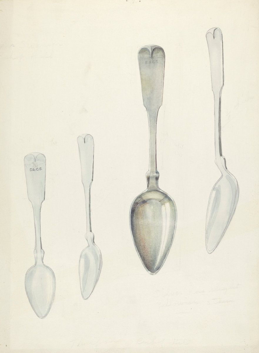 Bishop Hill: Small Spoon by Archie Thompson and William Ludwig (American, active c. 1935), 16X12"(A3)Poster Print