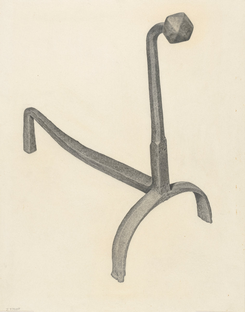 Andiron by Jack Staloff (American, active c. 1935), 16X12"(A3)Poster Print