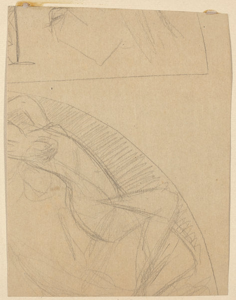 Figure Study by Charles Sprague Pearce (American, 1851 - 1914), 16X12"(A3)Poster Print
