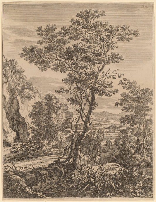The Large Tree by Jan Both (Dutch, 1615/1618 - 1652), 16X12"(A3)Poster Print