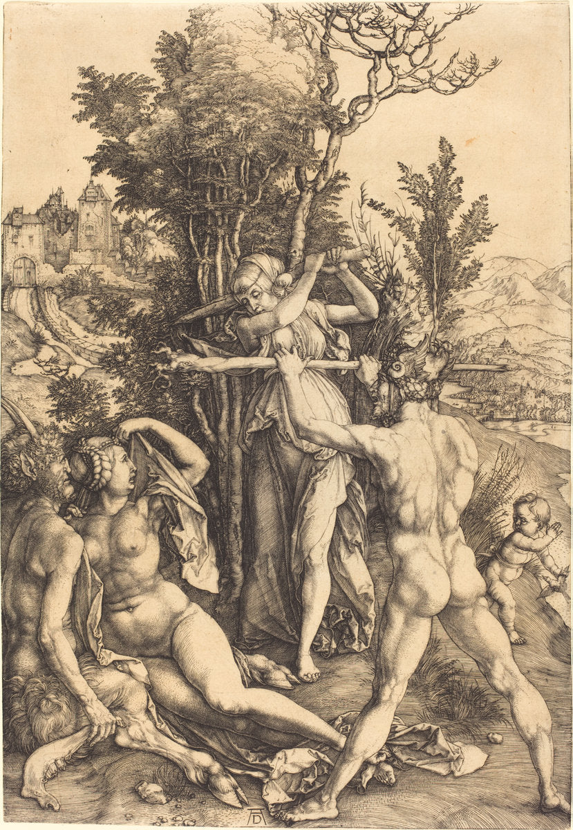 Hercules at the Crossroad by Albrecht Dürer (German, 1471 - 1528), 16X12"(A3)Poster Print