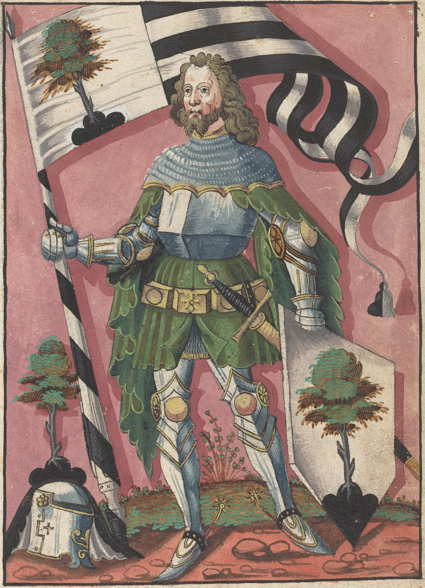 second quarter 16th century by German 16th Century (Standard Bearer), 16X12"(A3)Poster Print