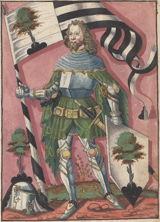 second quarter 16th century by German 16th Century (Standard Bearer), 16X12"(A3)Poster Print