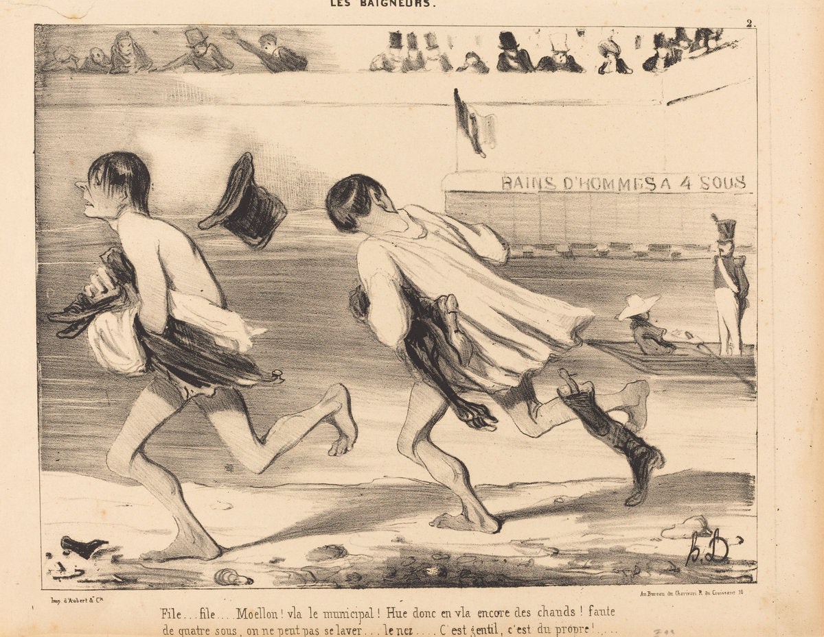 File...Moello! Vla le municipal! by Honoré Daumier (French, 1808 - 1879), 16X12"(A3)Poster Print