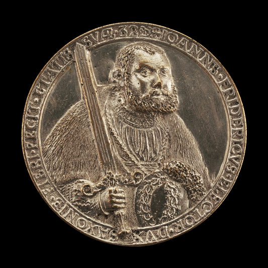 Johann Friedrich, 1503-1554, Elector of Saxony 1532 [obverse] by Hans Reinhart the Elder (German, c. 1510 - 1581), 16X12"(A3)Poster Print