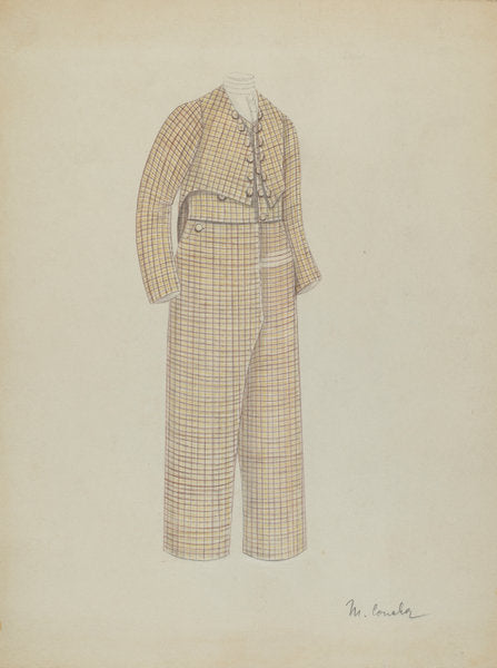 Boy's Suit by Margaret Concha (American, active c. 1935), 16X12"(A3)Poster Print