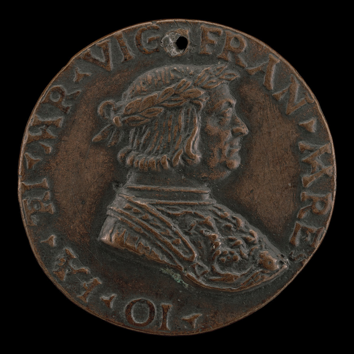 early 16th century by Milanese 16th Century (Gian Giacomo Trivulzio as a Laureate Warrior [obverse]), 16X12"(A3)Poster Print