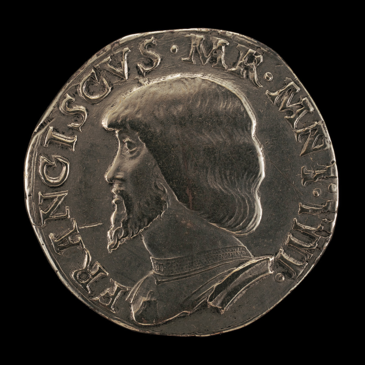 16th century by Mantuan 16th Century (Francesco II Gonzaga, 1466-1519, 4th Marquess of Mantua 1484 [obverse]), 16X12"(A3)Poster Print