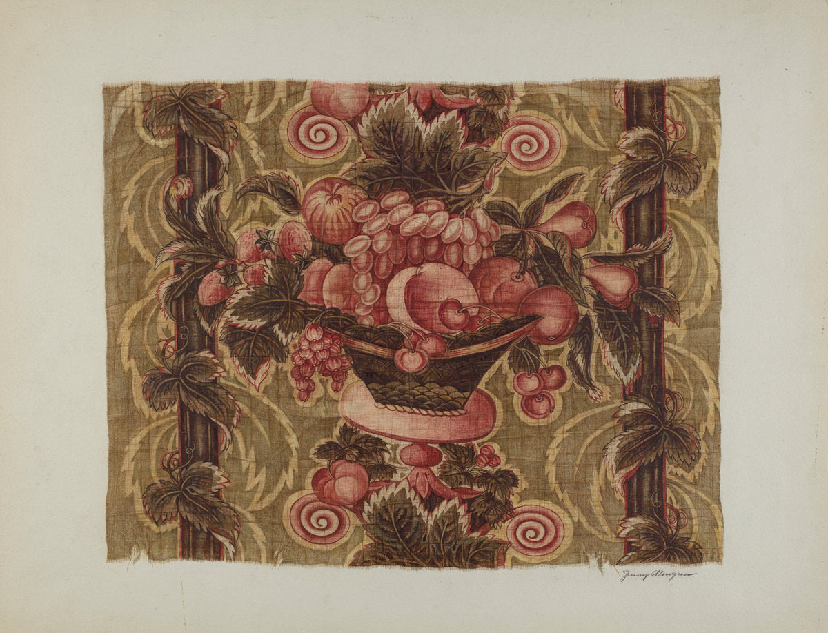 Printed Textiles by Jenny Almgren (American, 1881 - 1962), 16X12"(A3)Poster Print