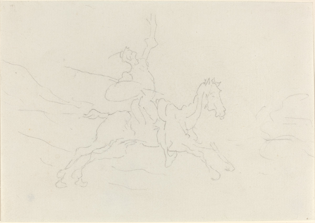 Don Quixote by Honoré Daumier (French, 1808 - 1879), 16X12"(A3)Poster Print