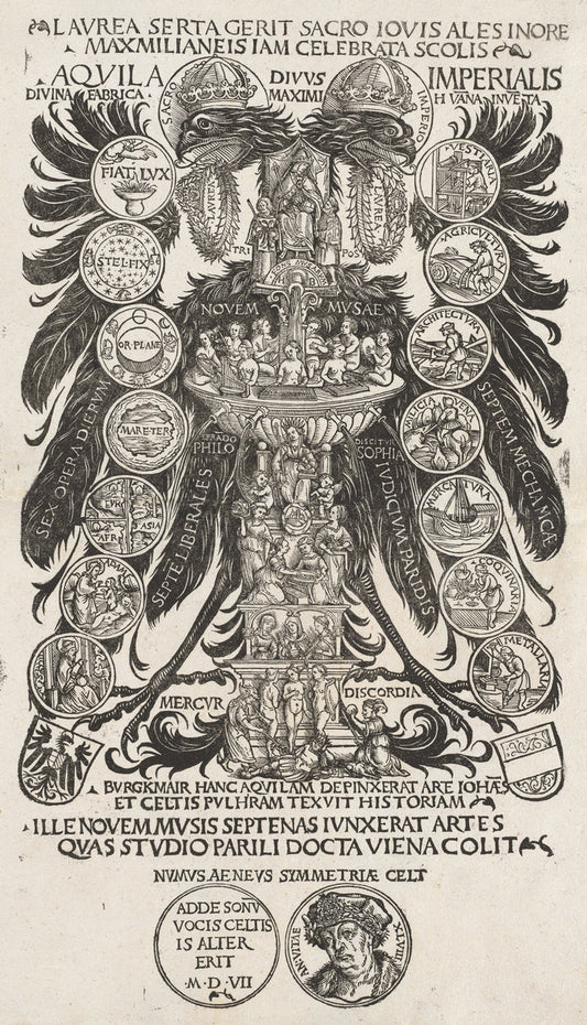 The Imperial Eagle by Hans Burgkmair I (German, 1473 - 1531), 16X12"(A3)Poster Print