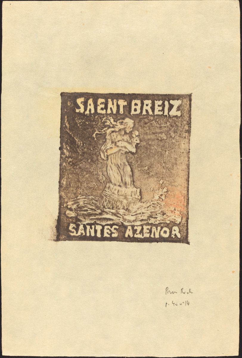Sainte Azenor de Goelo by Pierre Roche (French, 1855 - 1922), 16X12"(A3)Poster Print