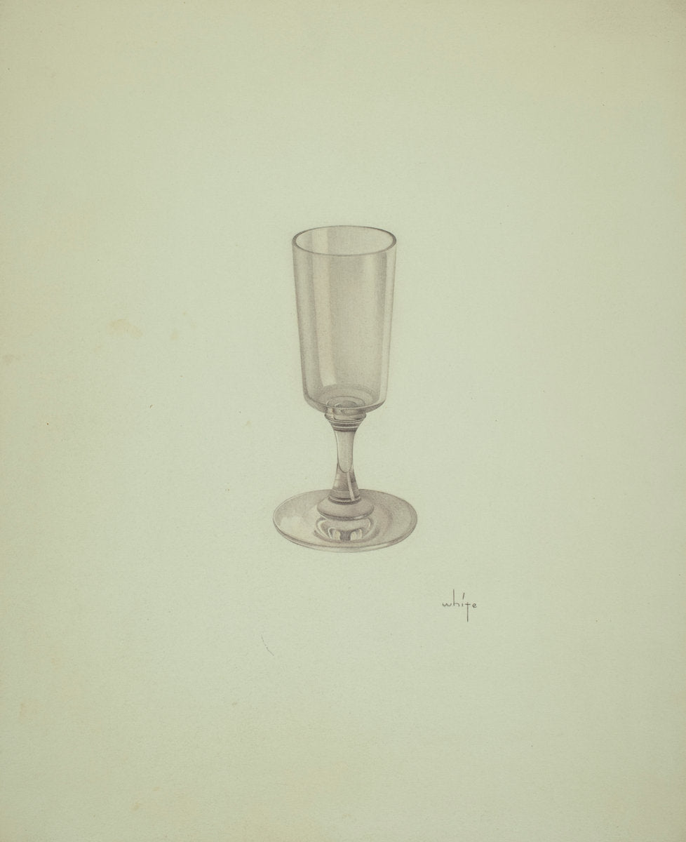 Wine Glass by May Hays (American, active c. 1935), 16X12"(A3)Poster Print