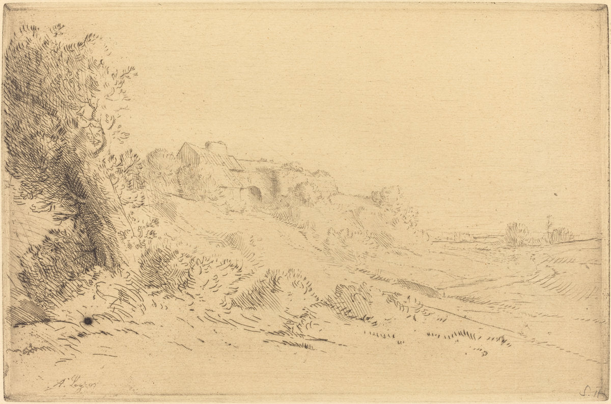 My Farm (Ma ferme) by Alphonse Legros (French, 1837 - 1911), 16X12"(A3)Poster Print