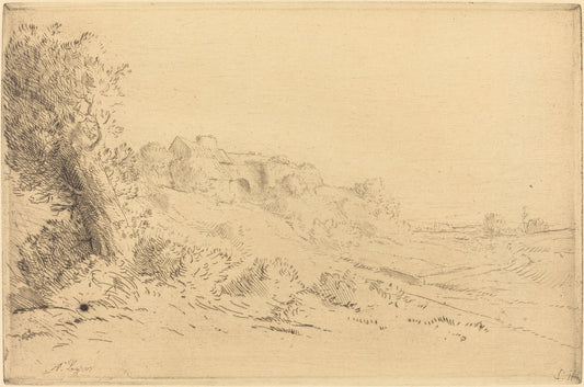 My Farm (Ma ferme) by Alphonse Legros (French, 1837 - 1911), 16X12"(A3)Poster Print