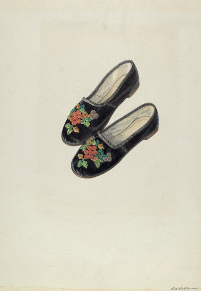 Baby Shoes by Edith Towner (American, active c. 1935), 16X12"(A3)Poster Print