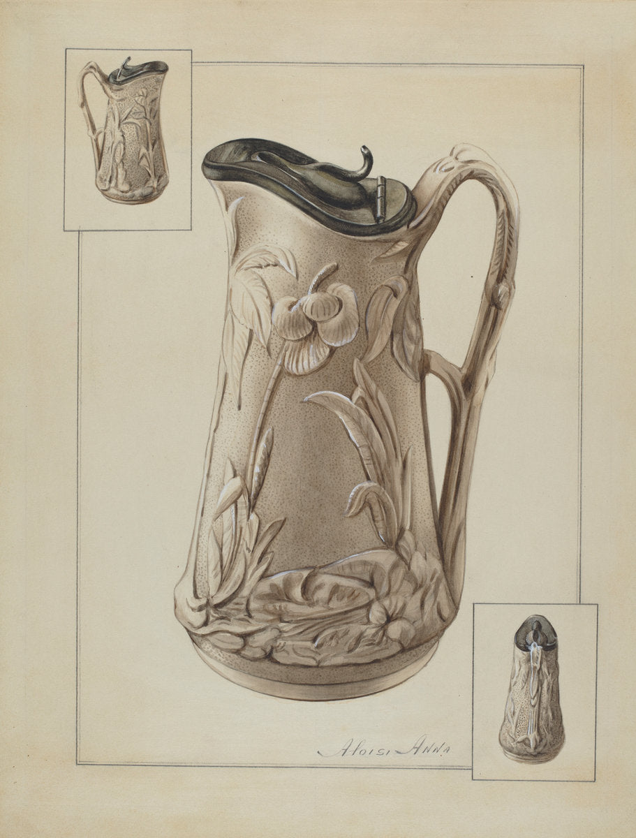 Syrup Jug by Anna Aloisi (American, born c. 1890, died early 1950s), 16X12"(A3)Poster Print