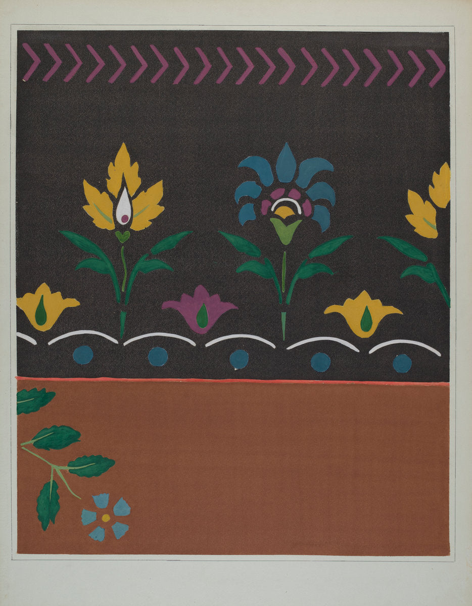 Stencilled Floor by Jerome Hoxie (American, active c. 1935), 16X12"(A3)Poster Print