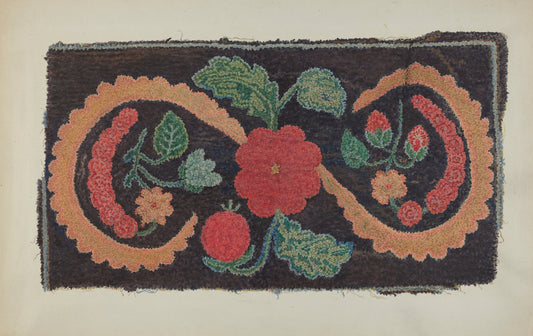 Rug by Jessie Trueworthy (American, active c. 1935), 16X12"(A3)Poster Print