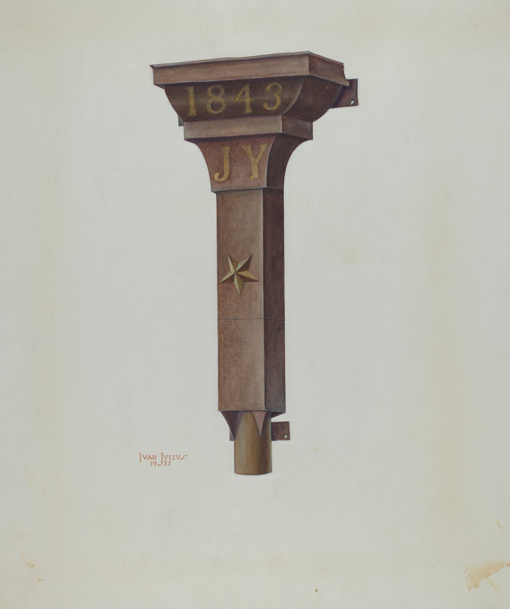 Conductor Head by Ivar Julius (American, active c. 1935), 16X12"(A3)Poster Print