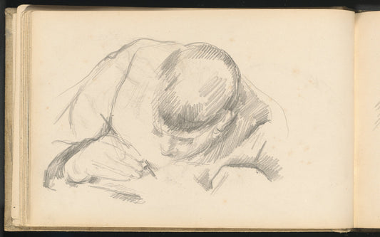 The Artist's Son Writing by Paul Cézanne (French, 1839 - 1906), 16X12"(A3)Poster Print