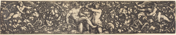 Frieze of Ornament by Johann Ladenspelder (German, 1512 - 1561 or after), 16X12"(A3)Poster Print