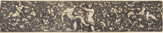 Frieze of Ornament by Johann Ladenspelder (German, 1512 - 1561 or after), 16X12"(A3)Poster Print